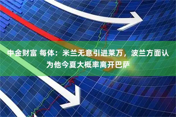 中金财富 每体：米兰无意引进莱万，波兰方面认为他今夏大概率离开巴萨